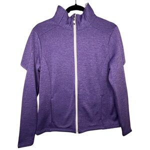 EUC Women’s Izod Golf Purple Zip-Up Sweatshirt Size M